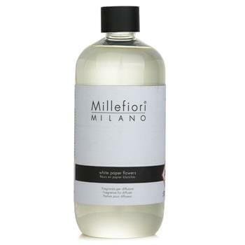 OJAM Online Shopping - Millefiori Natural Fragrance Diffuser Refill - White Paper Flowers 500ml/16.9oz Home Scent