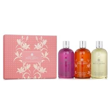 OJAM Online Shopping - Molton Brown Floral & Citrus Bath&Shower Gel Set (Fiery Pink Pepper-300ml&Ltd.Ed.Heavenly Gingerlily-300ml&Orange and Bergamot-300ml) 3x300ml/10oz Skincare