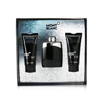 OJAM Online Shopping - Montblanc Legend Coffret: Eau De Toilette Spray 100ml/3.3oz + After Shave Balm 100ml/3.3oz + All-Over Shower Gel 100ml/3.3oz 3pcs Men's Fragrance