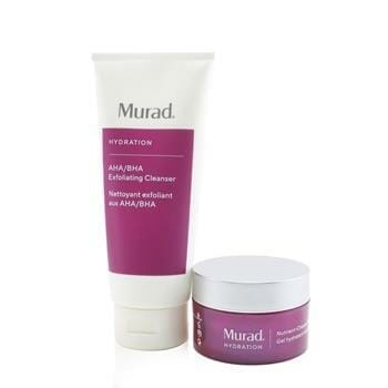 OJAM Online Shopping - Murad Murad Skin Clinic - Total Hydration With Murad Set: AHA/BHA Exfoliating Cleanser - 200ml/6.75oz + Nutrient-Charged Water Gel - 50ml/1.7oz 2pcs Skincare