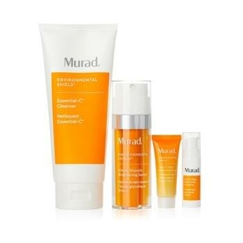 OJAM Online Shopping - Murad Start Glowing with Murad Set: Cleanser 200ml+ Brightening Serum 30ml+ Eyes Dark Circle Corrector 5ml+ Triple Exfoliating... 4pcs Skincare