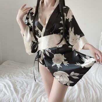 OJAM Online Shopping - My Outfitssss Sexy floral Japanese Kimono Set 1 pc Sexual Wellness