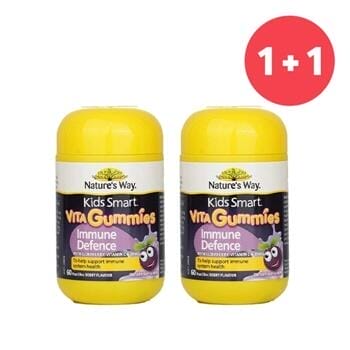 OJAM Online Shopping - NATURE'S WAY 【Buy 1 Get 1】Kids Smart Vita Gummies Immune Defence 60 Pastilles (Add ONE to Cart and get TWO) 2pcs Supplements