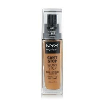 OJAM Online Shopping - NYX Can't Stop Won't Stop Full Coverage Foundation - # Golden 30ml/1oz Make Up