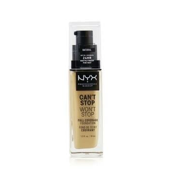 OJAM Online Shopping - NYX Can't Stop Won't Stop Full Coverage Foundation - # Natural 30ml/1oz Make Up