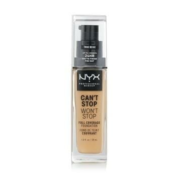 OJAM Online Shopping - NYX Can't Stop Won't Stop Full Coverage Foundation - # True Beig 30ml/1oz Make Up