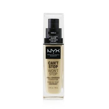 OJAM Online Shopping - NYX Can't Stop Won't Stop Full Coverage Foundation - # Vanilla 30ml/1oz Make Up