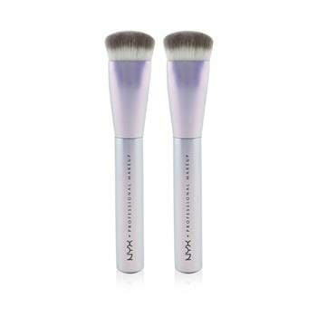 OJAM Online Shopping - NYX Holographic Halo Sculpting Buffing Brush Duo Pack 2pcs Make Up