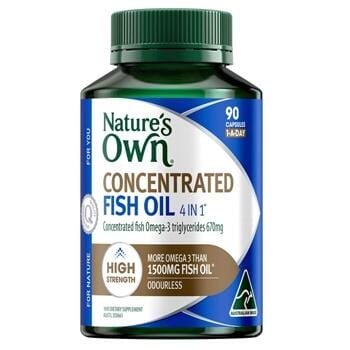 OJAM Online Shopping - Nature's Own [Authorized Sales Agent] NATURE'S OWN 4 in 1 Concentrated Fish Oil - 90 Capsules 90pcs/box Supplements