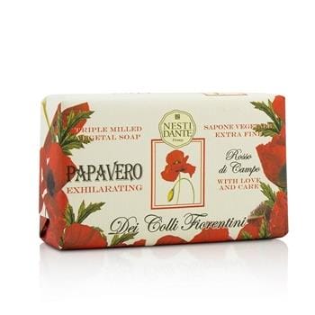 OJAM Online Shopping - Nesti Dante Dei Colli Fiorentini Triple Milled Vegetal Soap - Poppy 250g/8.8oz Skincare