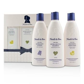 OJAM Online Shopping - Noodle & Boo Starter Gift Set: Extra Gentle Shampoo 237ml/8oz + Soothing Body Wash 237ml/8oz + Super Soft Lotion 237ml/8oz 3pc Skincare