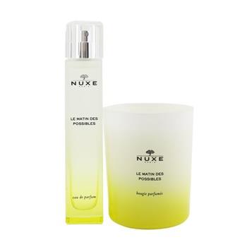 OJAM Online Shopping - Nuxe Le Matin Des Possibles Coffret: Eau De Parfum Spray 50ml/1.6oz + Scented Candle 140g/4.9oz 2pcs Ladies Fragrance