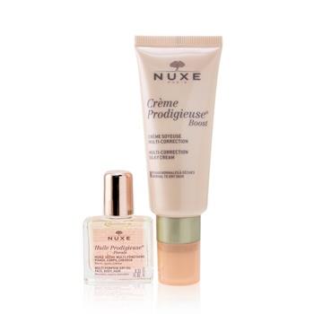 OJAM Online Shopping - Nuxe Nuxe Gift Set: Creme Prodigieuse Boost Multi-Correction Silky Cream 40ml + Huile Prodigieuse Florale Multi-Purpose Dry Oil 10ml 2pcs Skincare