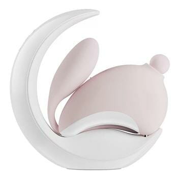 OJAM Online Shopping - OSUGA Rabbit Moon Sip G-spot Vibrator with Night Light Holder - # Pink 1pc Sexual Wellness