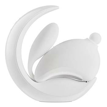 OJAM Online Shopping - OSUGA Rabbit Moon Sip G-spot Vibrator with Night Light Holder - # White 1pc Sexual Wellness