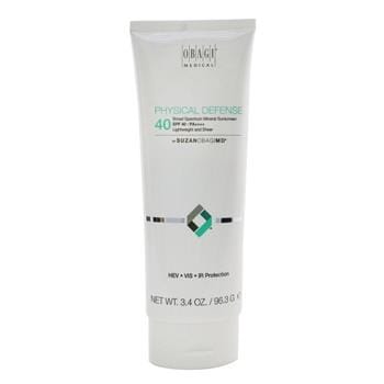 OJAM Online Shopping - Obagi SUZANOBAGIMD Physical Defense Broad Spectrum Mineral Sunscreen SPF 40 PA++++ ( Lightweight & Sheer) 96.3g/3.4oz Skincare