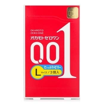 OJAM Online Shopping - Okamoto 0.01 Ultra Thin Condom (L Size & Rich-Lubricant) 3pcs 3pcs/box Sexual Wellness