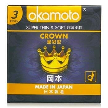 OJAM Online Shopping - Okamoto Crown Condom 3pcs 3pcs/box Sexual Wellness