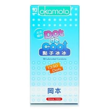 OJAM Online Shopping - Okamoto Dot de Cool Condom 10pcs 10pcs/box Sexual Wellness