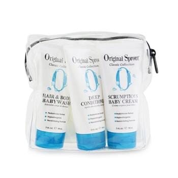 OJAM Online Shopping - Original Sprout Classic Collection Travel Trio: Conditioner 90ml + BabyWash 90ml + Baby Cream 90ml 3x90ml/3oz Skincare