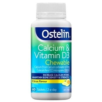 OJAM Online Shopping - Ostelin [Authorized Sales Agent] Ostelin Calcium & Vitamin D Chewable - 60 Tablets 60pcs/box Supplements