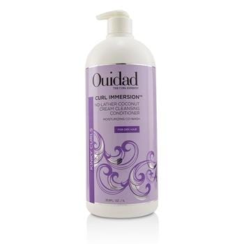 OJAM Online Shopping - Ouidad Curl Immersion No-Lather Coconut Cream Cleansing Conditioner (Kinky Curls) 1000ml/33.8oz Hair Care