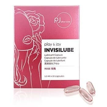 OJAM Online Shopping - PLAY & JOY InvisiLube Capsule Silicone Lubricant - Rose 10 pcs 10pcs/box Health