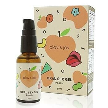 OJAM Online Shopping - PLAY & JOY Oral Sex Gel 30ml - Peach 30ml Health