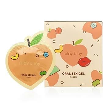 OJAM Online Shopping - PLAY & JOY Oral Sex Gel 3ml 5pcs - Peach 3ml x 5pcs/box Health