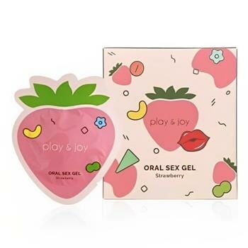 OJAM Online Shopping - PLAY & JOY Oral Sex Gel 3ml 5pcs - Strawberry 3ml x 5pcs/box Health