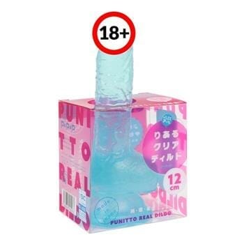 OJAM Online Shopping - PPP 【Made in Japan】Punitto Clear Real Dildo 12cm - # Ice Blue 1pc Sexual Wellness