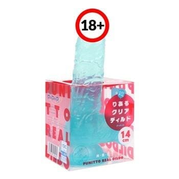 OJAM Online Shopping - PPP 【Made in Japan】Punitto Clear Real Dildo 14cm - # Ice Blue 1pc Sexual Wellness