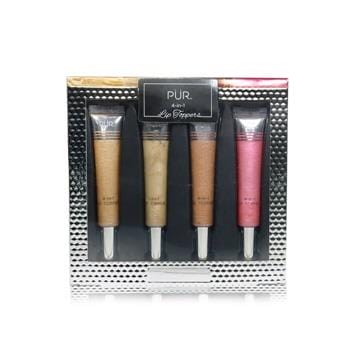 OJAM Online Shopping - PUR (PurMinerals) 4 In 1 Lip Toppers Glitter Lip Enhancer Kit (4x Lip Topper) 40ml/1.32oz Make Up