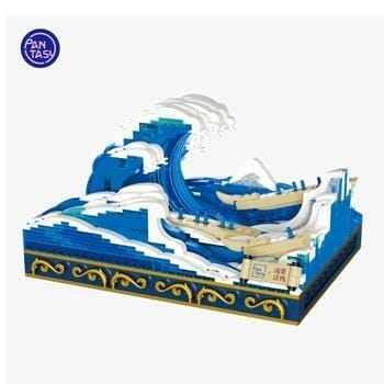 OJAM Online Shopping - Pantasy Kanagawa Surfing Building Bricks Set 26*21*15cm Toys