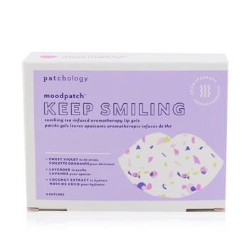 OJAM Online Shopping - Patchology Moodpatch - Keep Smiling Soothing Tea-Infused Aromatherapy Lip Gels (Sweet Violet+Lavender+Coconut Extract) 5pcs Skincare