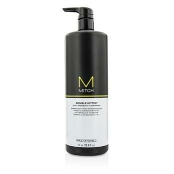 OJAM Online Shopping - Paul Mitchell Mitch Double Hitter 2-in-1 Shampoo & Conditioner 1000ml/33.8oz Hair Care