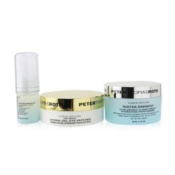 OJAM Online Shopping - Peter Thomas Roth Good To Glow 3-Piece Hydration & Glow Kit : 24K Gold Eye Patches 15pairs+Hyaluronic Cloud Serum 15ml+Hydrating Moisturizer 50ml 3pcs Skincare