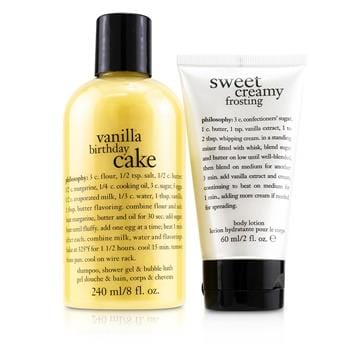 OJAM Online Shopping - Philosophy Happy Birthday 2-Piece Vanilla Birthday Cake Set 60ml/2oz Skincare