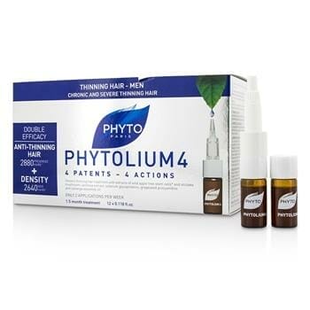 OJAM Online Shopping - Phyto PhytoLium 4 Chronic and Severe Anti-Thinning Hair Concentrate (For Thinning Hair - Men) 12x3.5ml/0.118o Hair Care