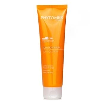 OJAM Online Shopping - Phytomer Sun Solution Sunscreen SPF 15 (For Face and Body) 125ml/4.2oz Skincare