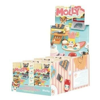 OJAM Online Shopping - Popmart Molly Cooking Series Prop (Case of 12 Blind Boxes) 29x22x12cm Toys