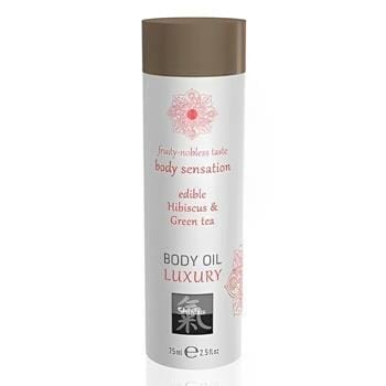 OJAM Online Shopping - SHIATSU Luxury Body Oil Edible - Hibiscus & Green Tea 75ml / 2.5oz Sexual Wellness