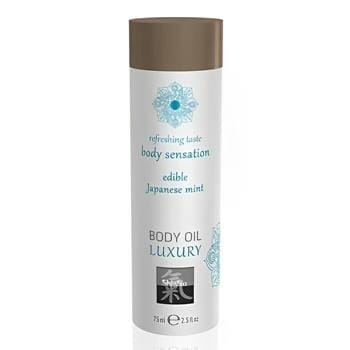 OJAM Online Shopping - SHIATSU Luxury Body Oil Edible - Japanese Mint 75ml / 2.5oz Sexual Wellness