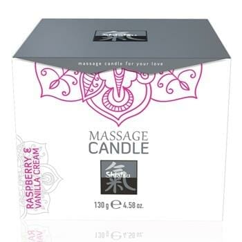 OJAM Online Shopping - SHIATSU Massage Candle - Raspberry & Vanilla Cream 130g / 4.58oz Sexual Wellness