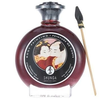 OJAM Online Shopping - SHUNGA Edible Body Painting - Sparkling Strawberry Wine 100ml/3.5oz Sexual Wellness