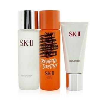 OJAM Online Shopping - SK II Essential Care Facial Treatment Set (2022 New Year Limited Edition): Clear Lotion 230ml + Essence 230 ml + Gentle Cleanser 120g 3pcs Skincare