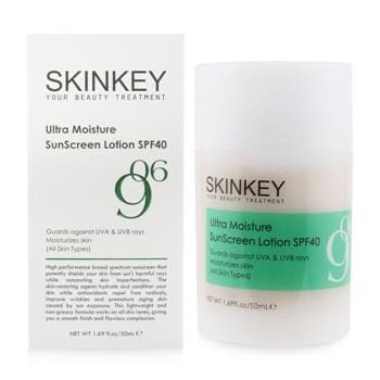 OJAM Online Shopping - SKINKEY Moisturizing Series Ultra Moisture SunScreen Lotion SPF 40 (All Skin Types) - Guards Against UVA & UVB Rays Moisturizes Skin 50ml/1.69oz Skincare