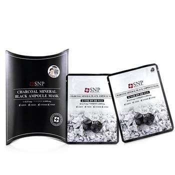 OJAM Online Shopping - SNP Charcoal Mineral Black Ampoule Mask 10x25ml/0.84oz Skincare