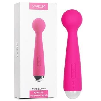 OJAM Online Shopping - SVAKOM Mini Emma Wand Vibrator - # Plum Red 1pc Sexual Wellness