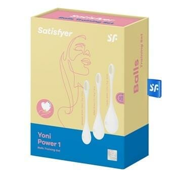 OJAM Online Shopping - Satisfyer Yoni Power 1 Training Set - # White 1pc Sexual Wellness